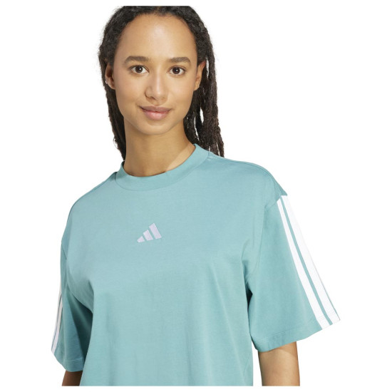 Adidas Γυναικεία κοντομάνικη μπλούζα Essentials 3-Stripes Boyfriend Tee Adidas Γυναικεία κοντομάνικη μπλούζα Essentials 3-Stripes Boyfriend Tee